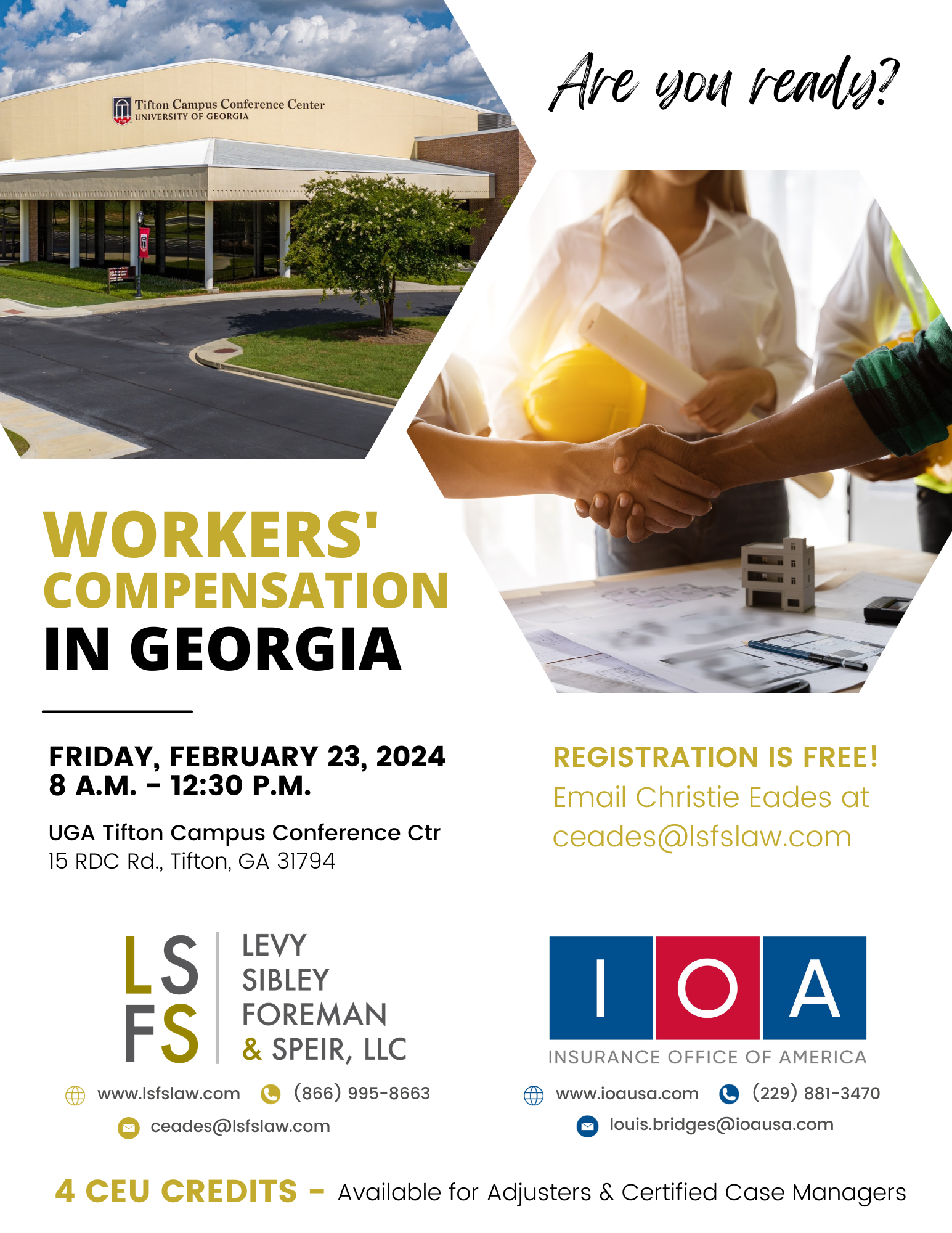 Save the Date - Workers' Compensation in GA